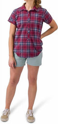 Flylow Gear - Aster Plaid Button-up Shorts Sleeve Shirt