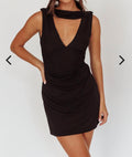 One And Only Collective - Draped Neck Mini Dress