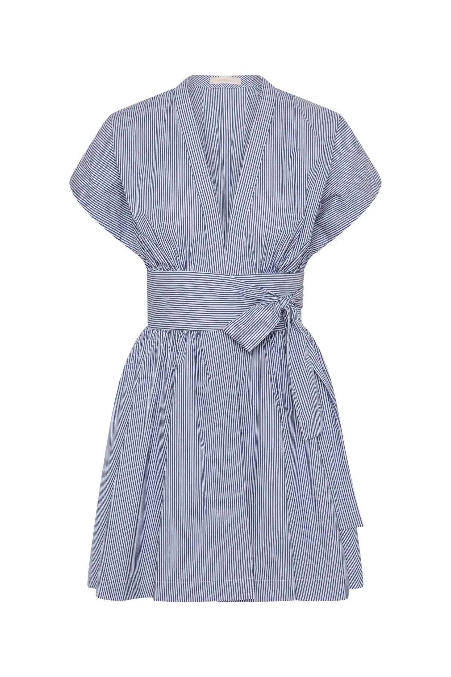 Faithfull The Brand - Lova Belted V-neck Mini Dress