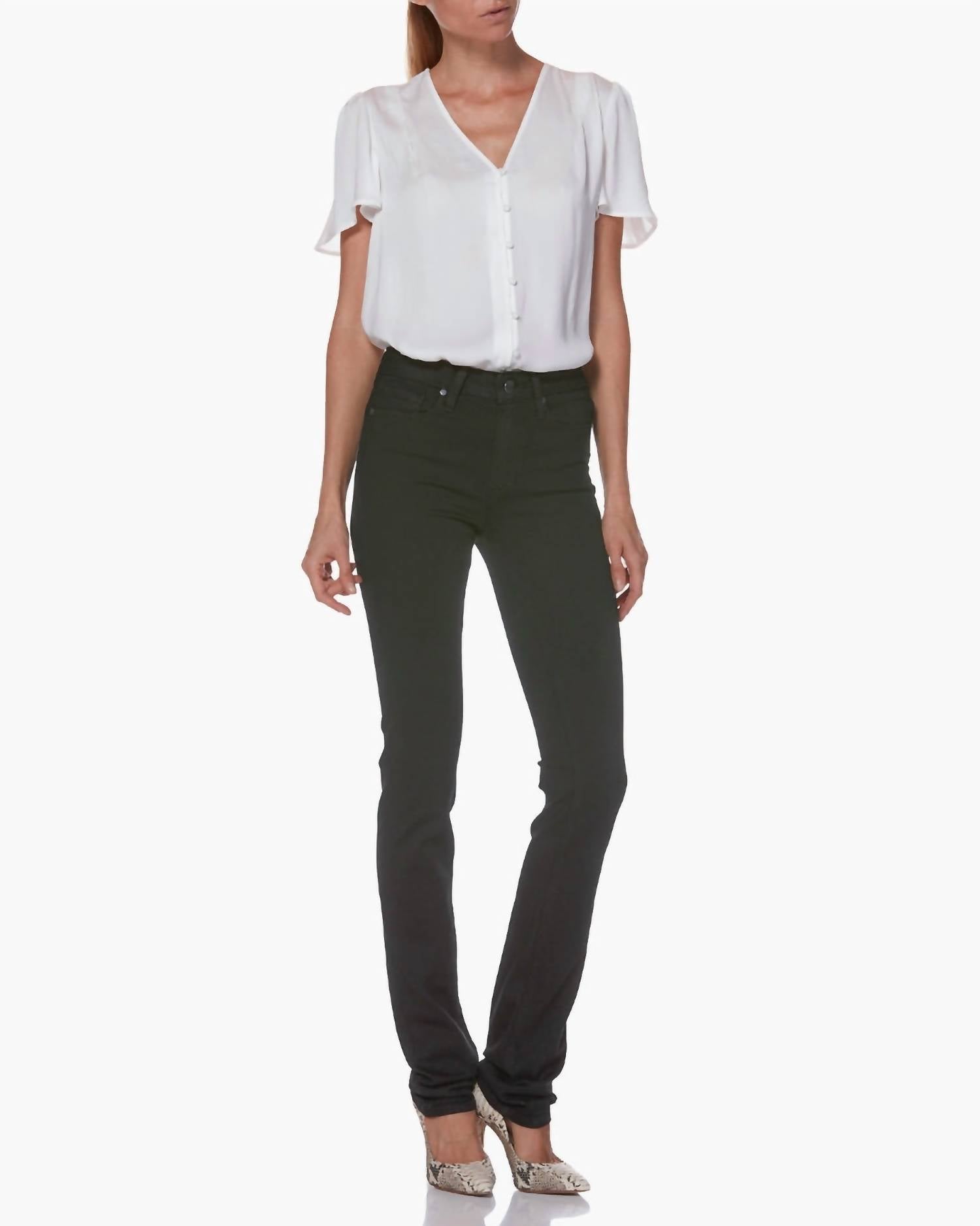 Paige - Hoxton High Rise Straight Leg Jean