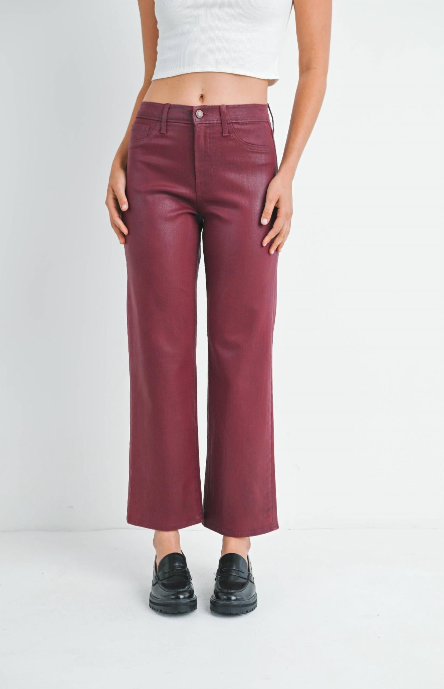 Just Black Denim - The Coated Straight Leg