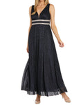 R&M Richards - Long Metallic Gown