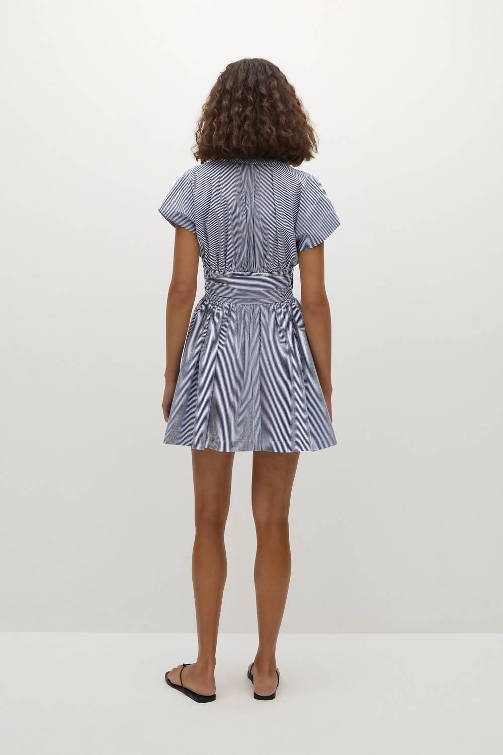 Faithfull The Brand - Lova Belted V-neck Mini Dress
