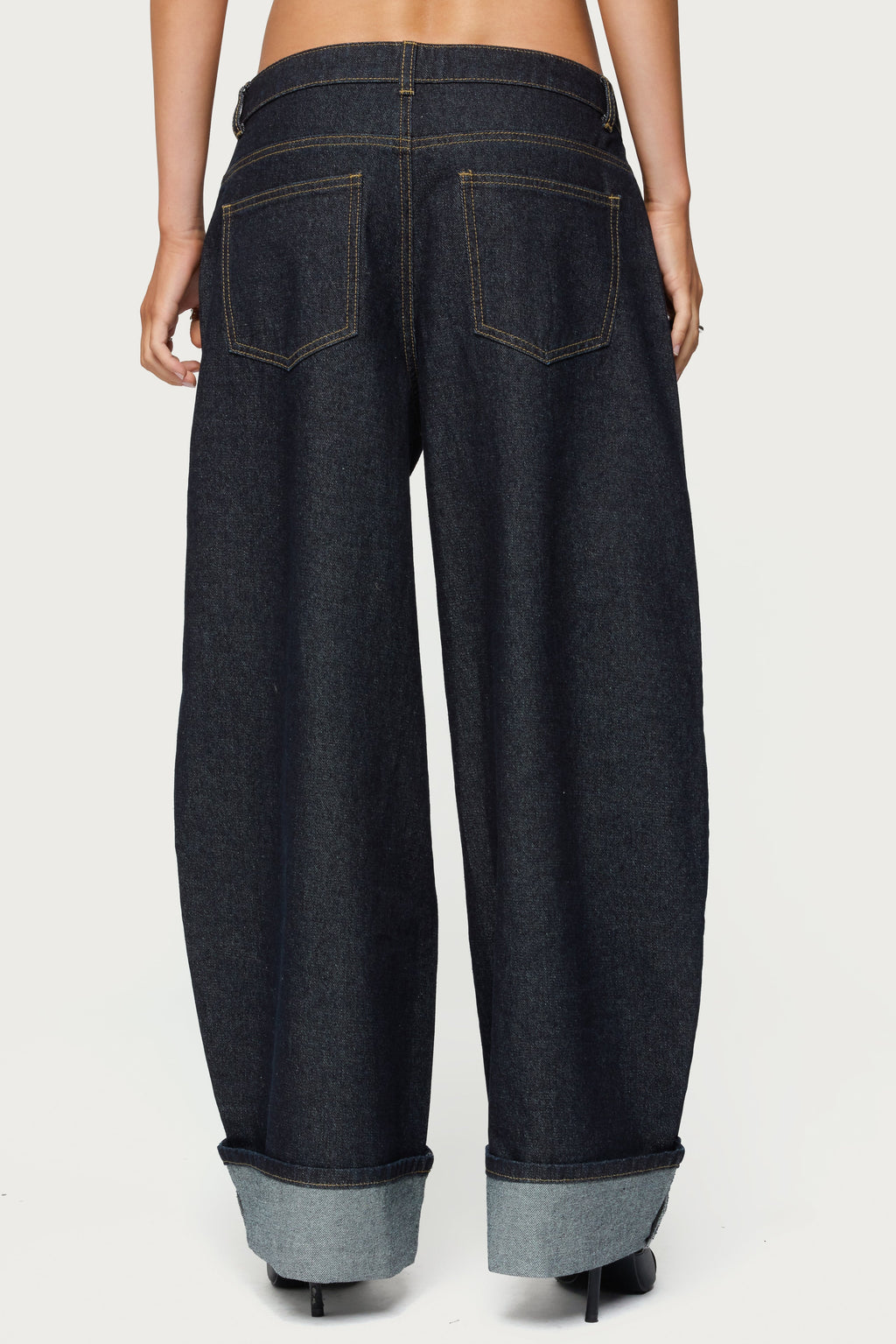 Petite Kella Low Rise Baggy Jeans