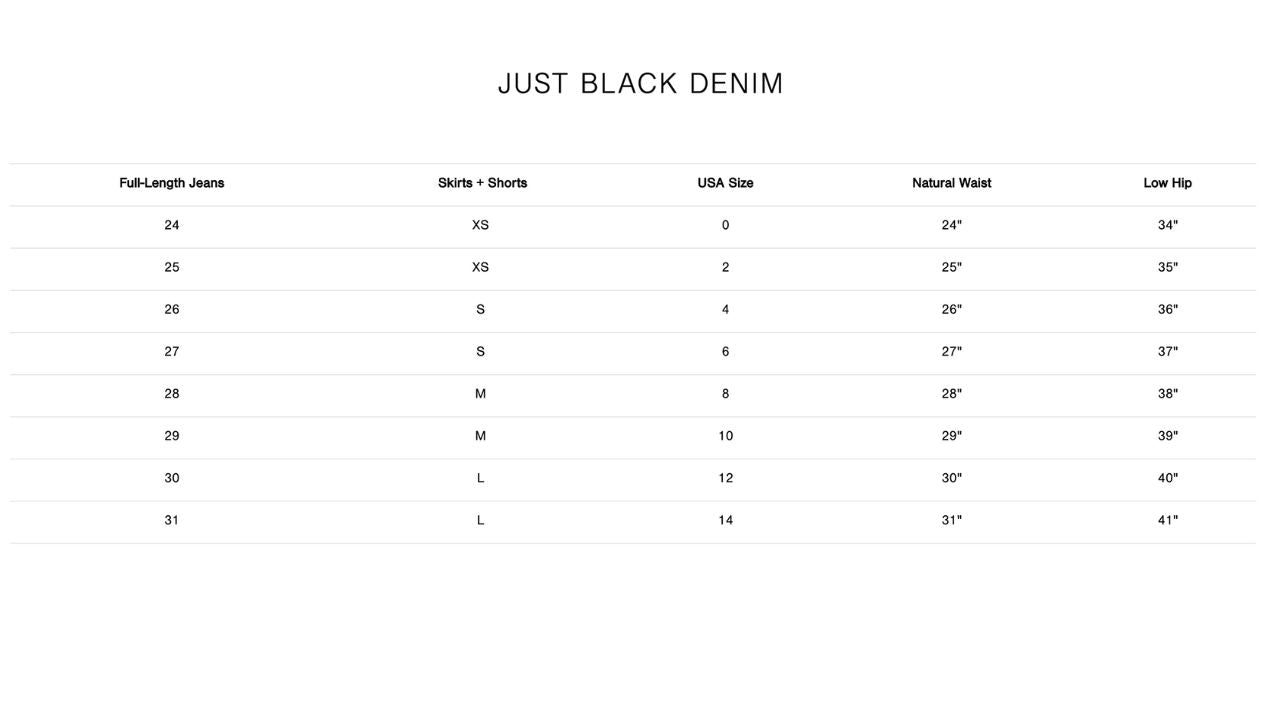 Just Black Denim - Lila Clean Mid Rise Straight Jeans