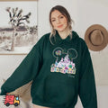 Paris Castle Hoodie Magic Kingdom Castle Pullover Princess Pullover Mickey Head Colorful Balloons
