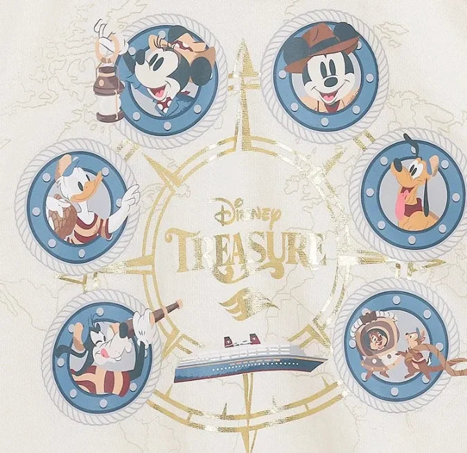 70th Anniversary Castle Mickey Mouse Letter Print Embroidery Fleece Sweatshirt Unisex Women Zip Up Jacket Jumper Tops