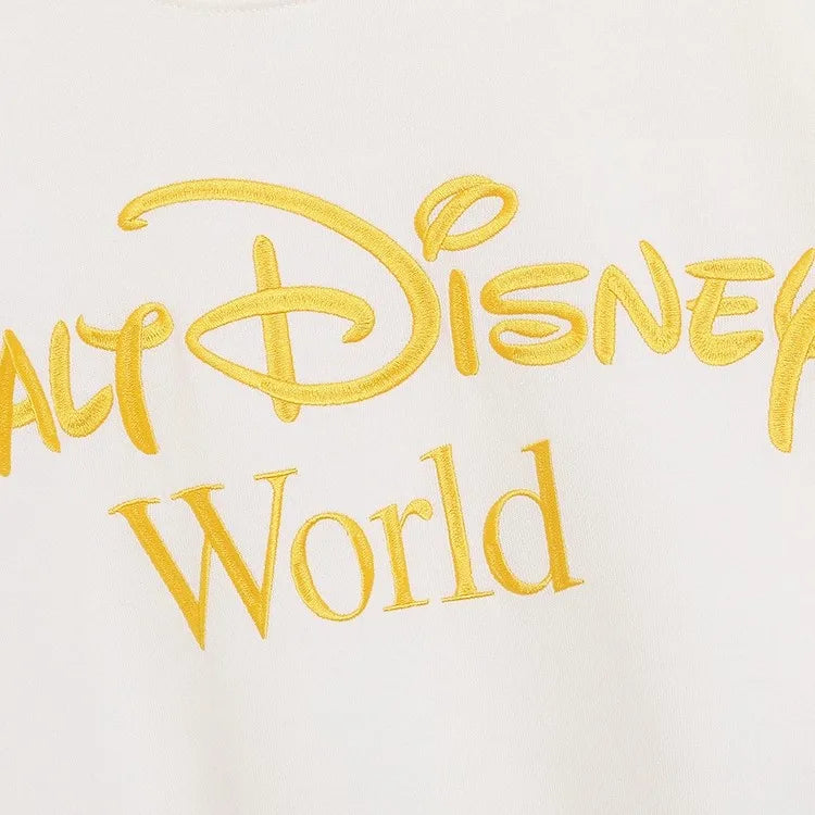 Sweatshirt King of the Jungle Simba Cartoon Print Embroidery Women O-Neck Pullover FleeceJumper Tops