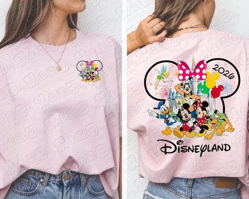 2026 Mickey and Friends Peripheral Printed Hoodies Latest Fashion Girls Spring Loose Parent-child Comfortable Round-neck Hoodie