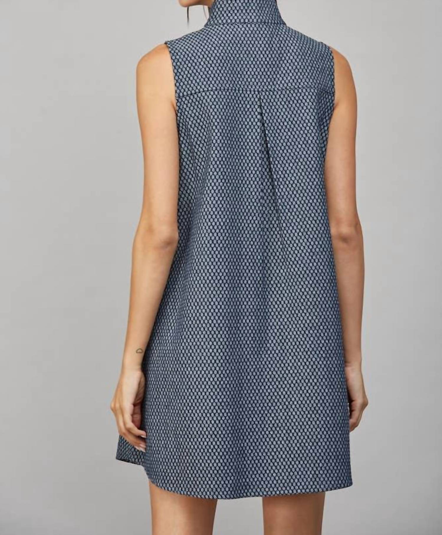 Fate - Stand Collar Mini Shift Dress