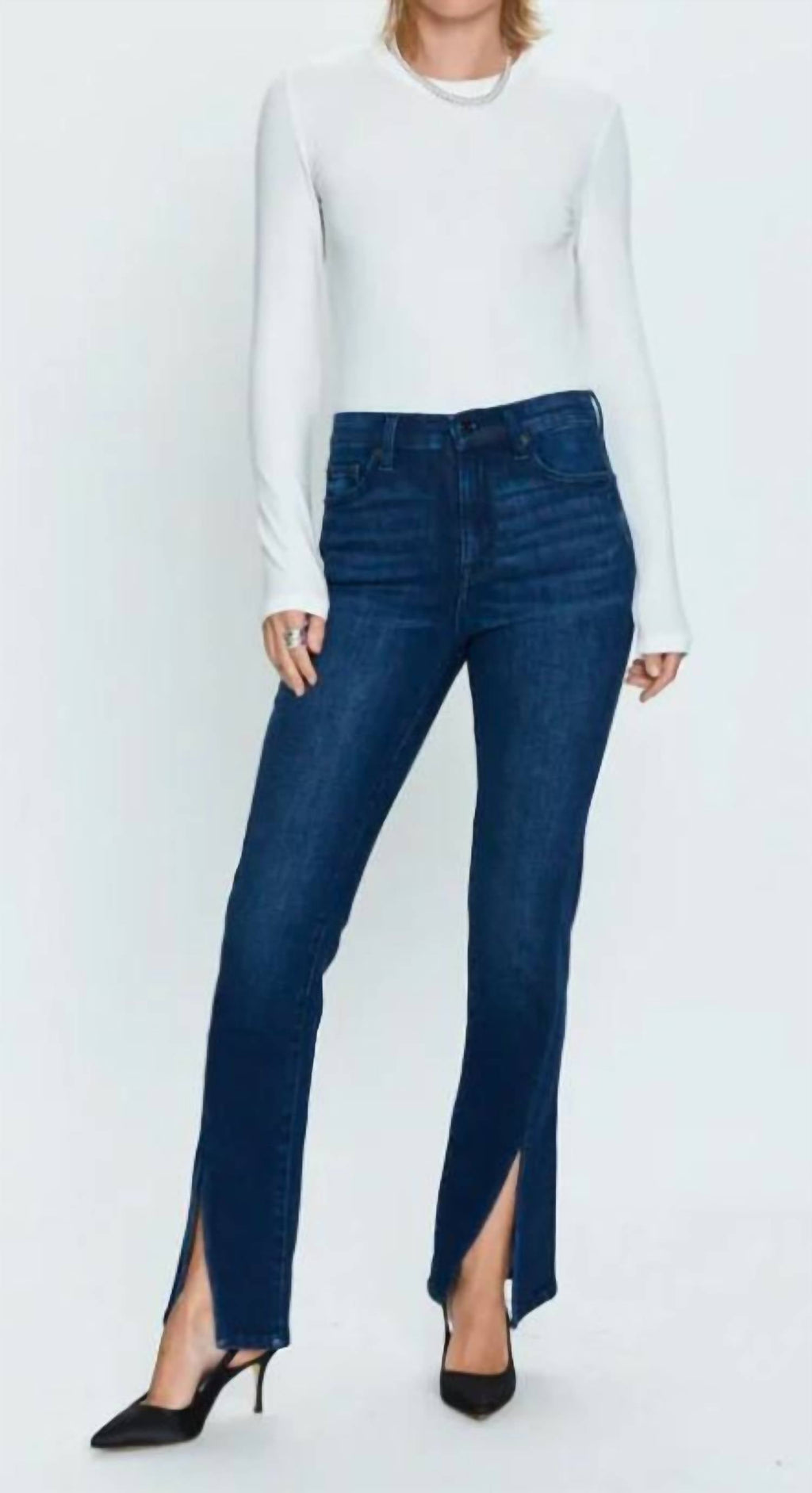 Pistola - TEAGAN HIGH RISE VENTED CIGARETTE JEANS
