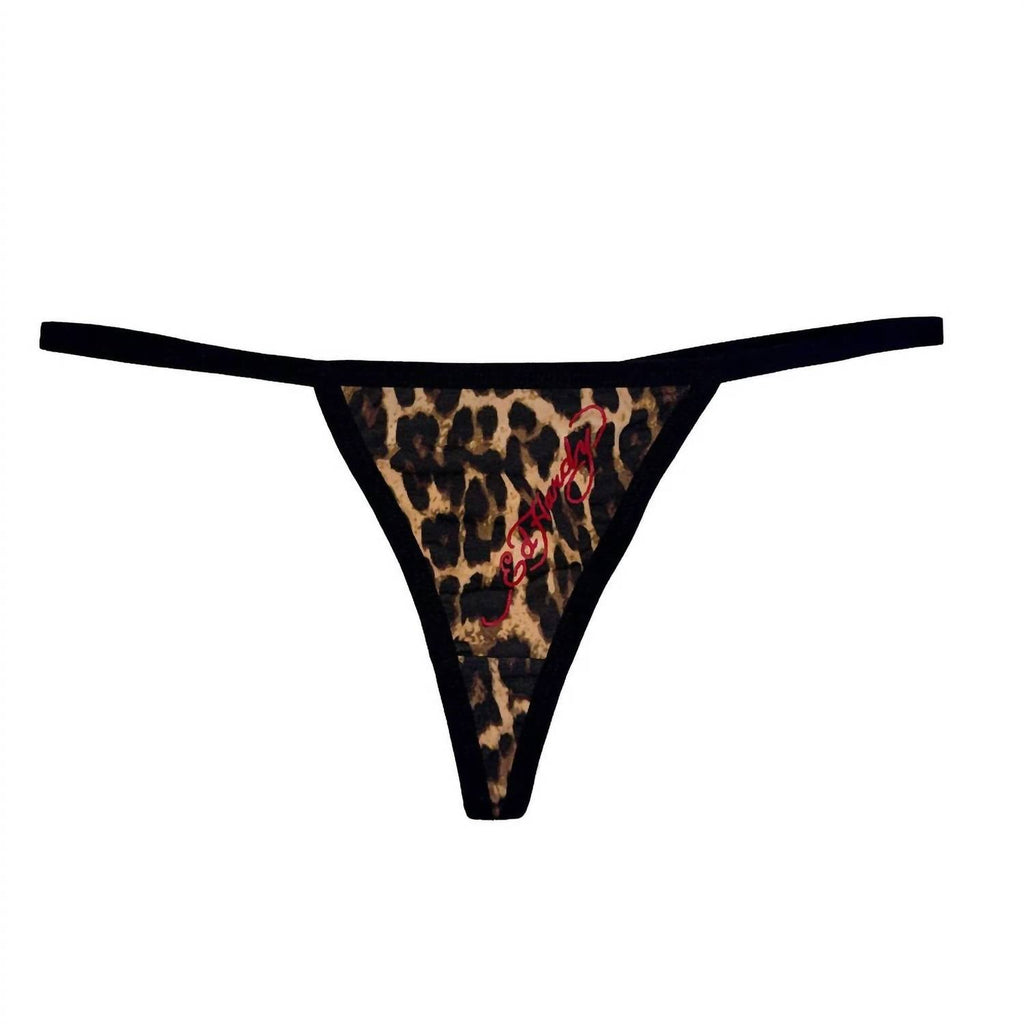 Ed Hardy - Leopard G String Panty