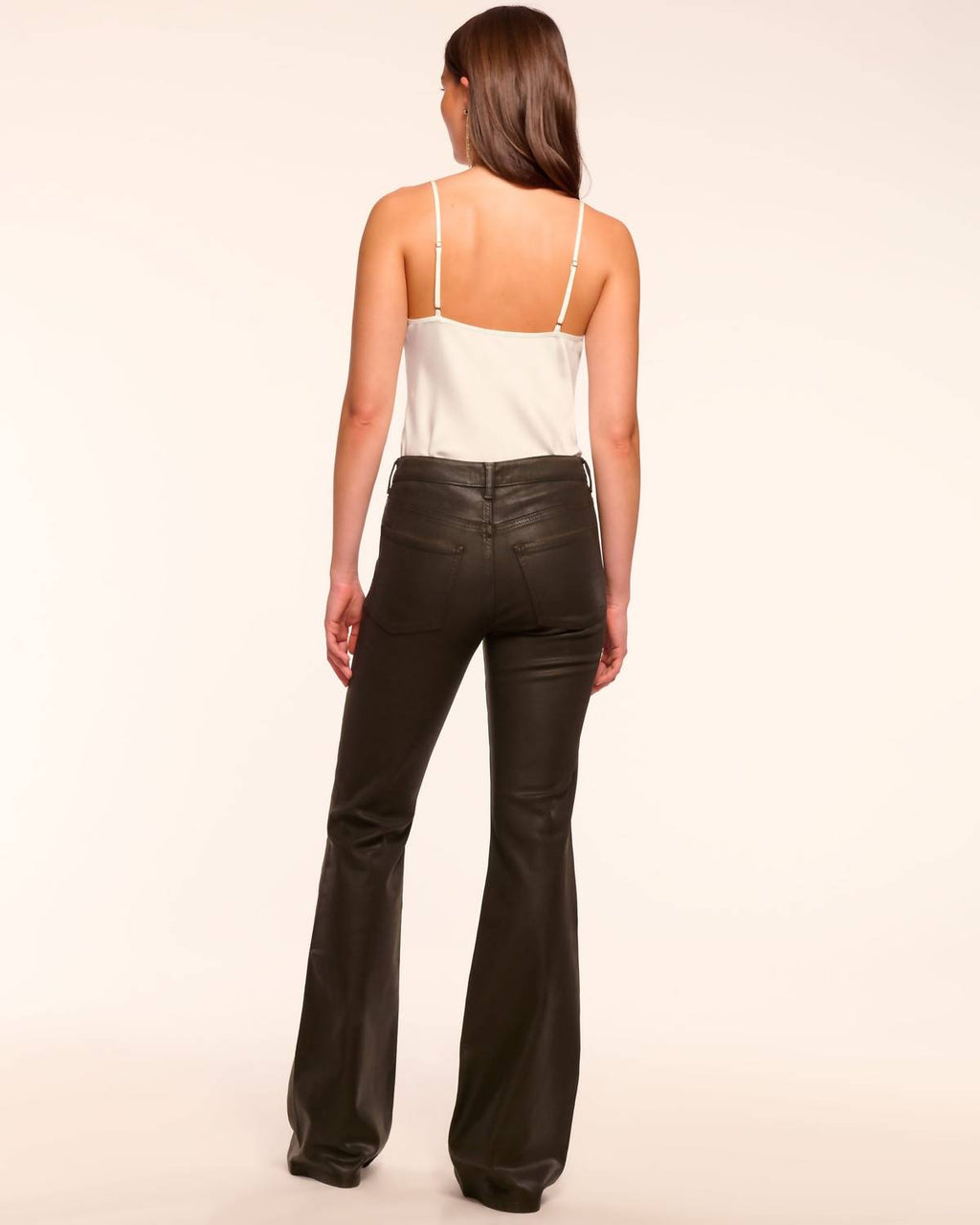 Ramy Brook - Helena Coated High-rise Flare Jean