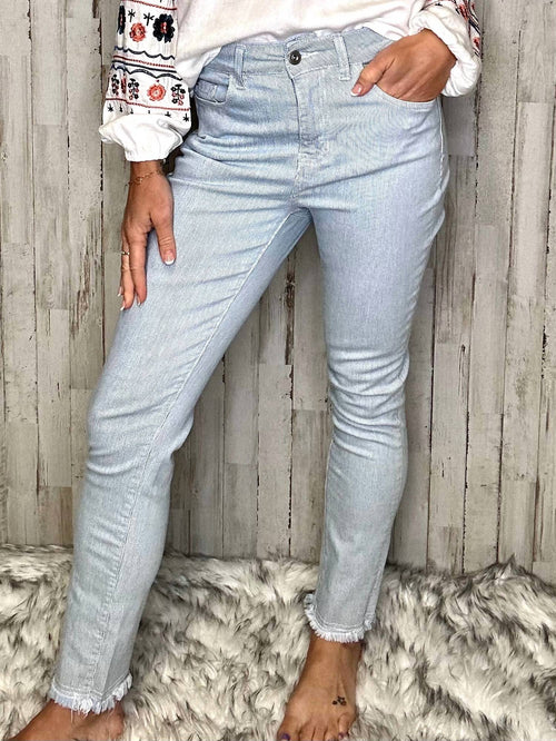 Charlie B - Laredo Pin Stripe Ankle Jean