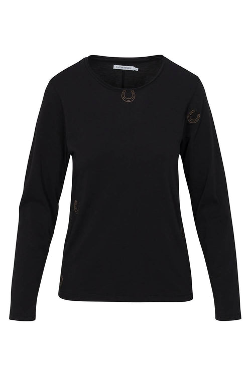 Catherine Gee - Embroidered Horseshoe T-shirt