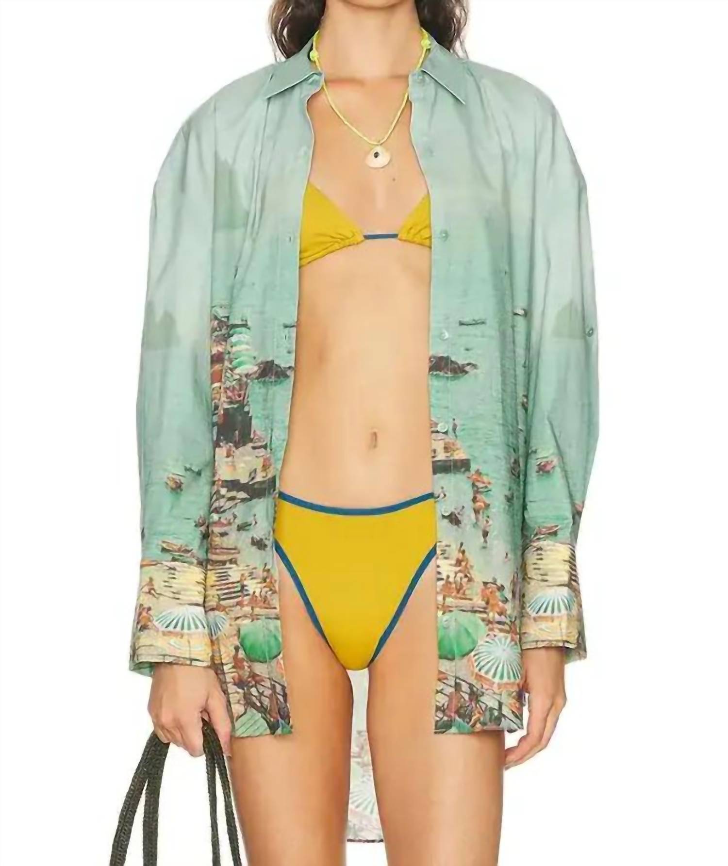 Staud - Sandbar Button Cuffs Top