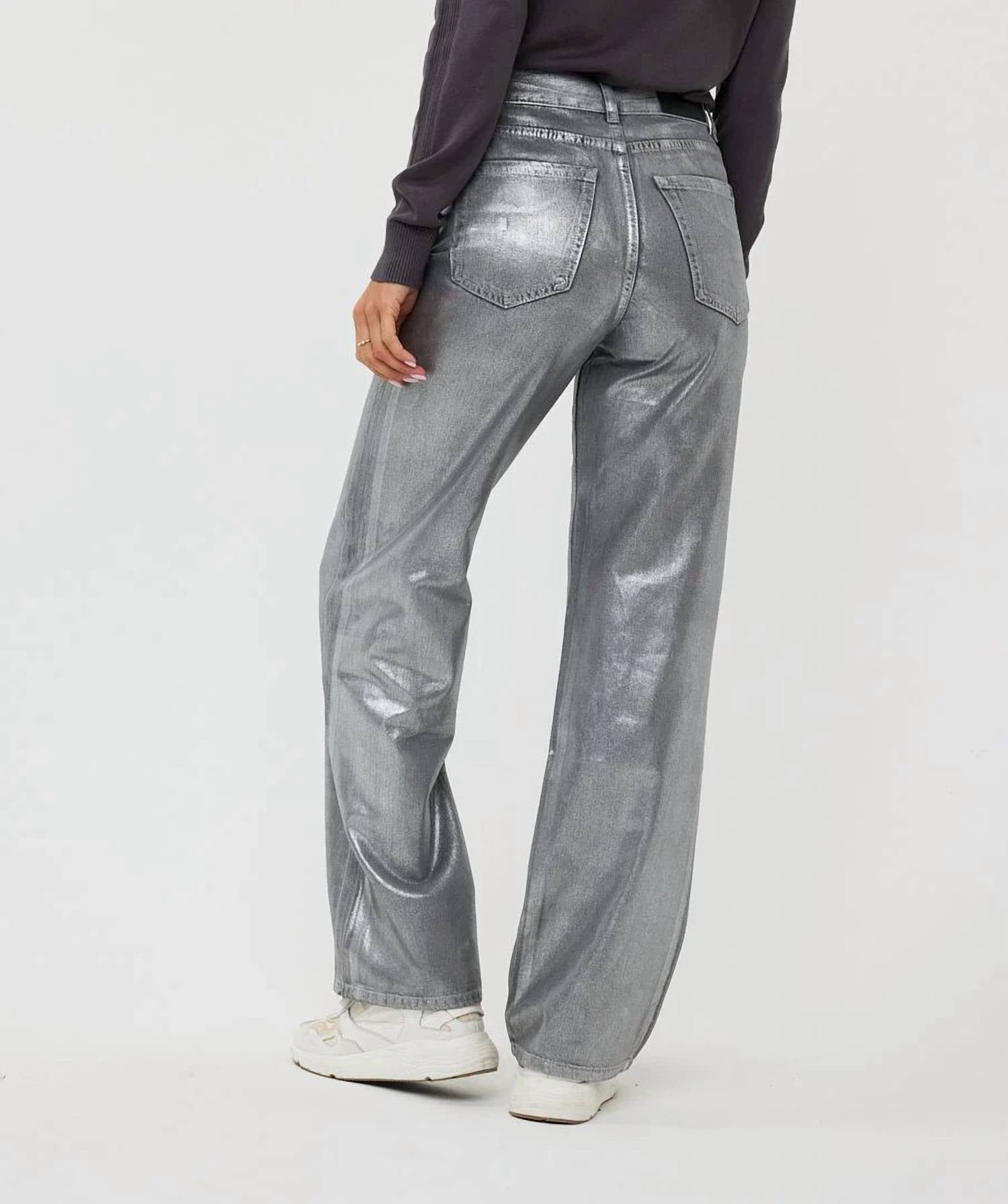 Esqualo - Metallic grey jean