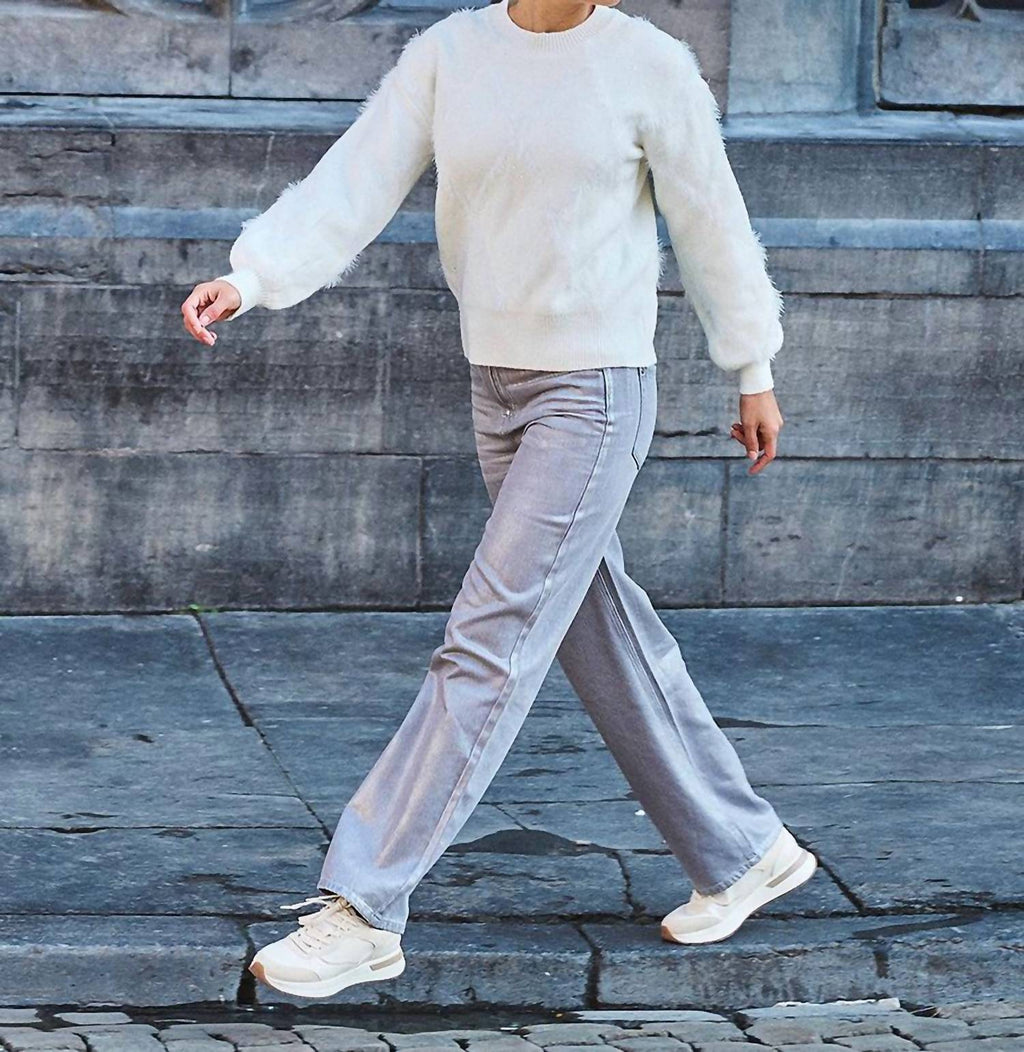 Esqualo - Metallic grey jean