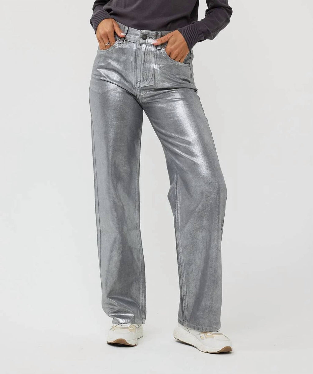 Esqualo - Metallic grey jean