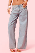 Embroidered Barbie? Low Rise Baggy Jeans