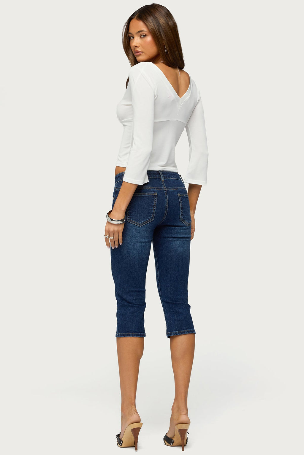 Fifer Low Rise Capri Jeans