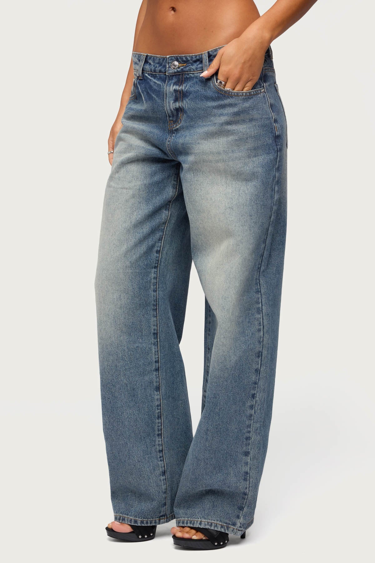 Heidie Low Rise Baggy Jeans