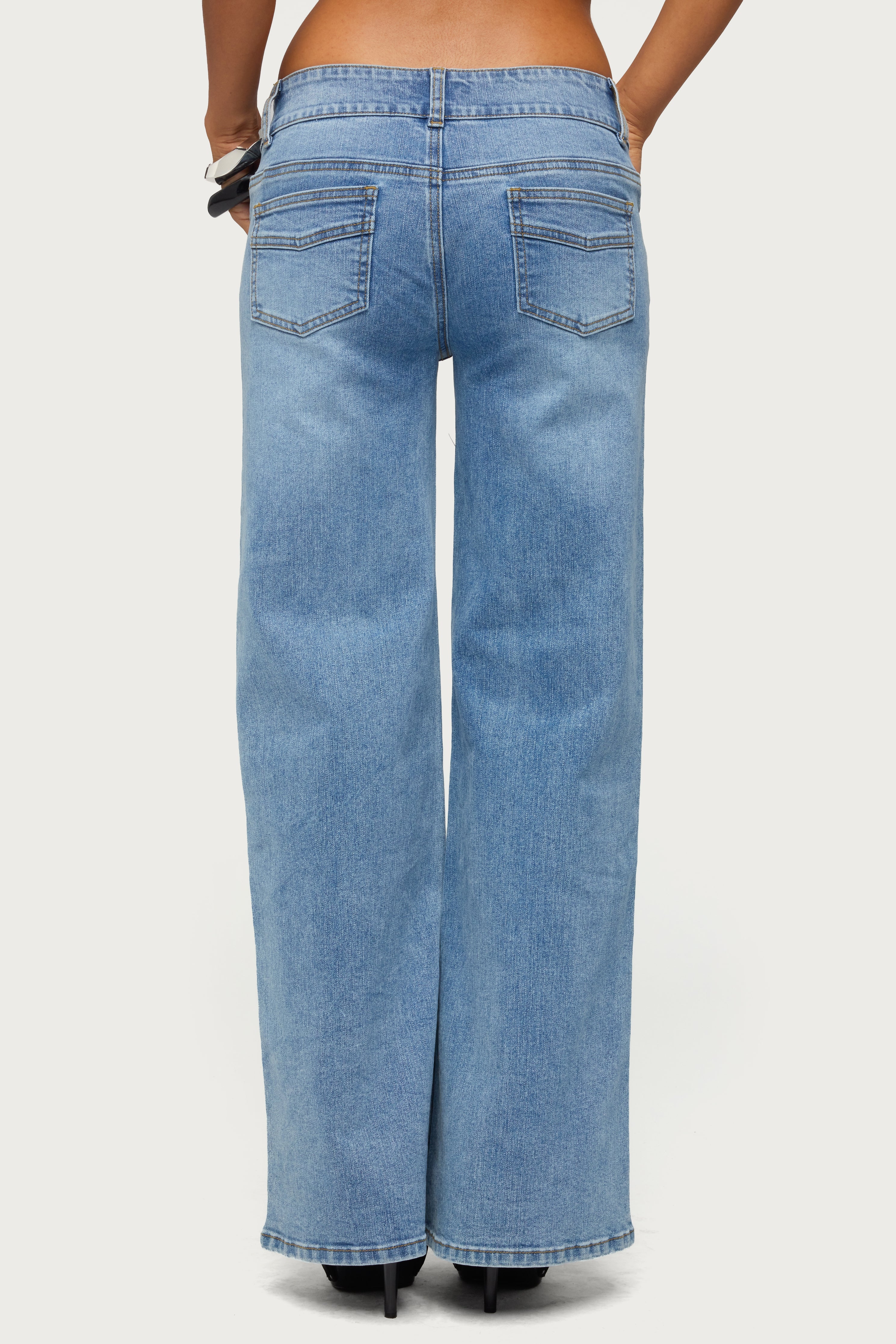Dale Low Rise Straight Leg Stretchy Jeans