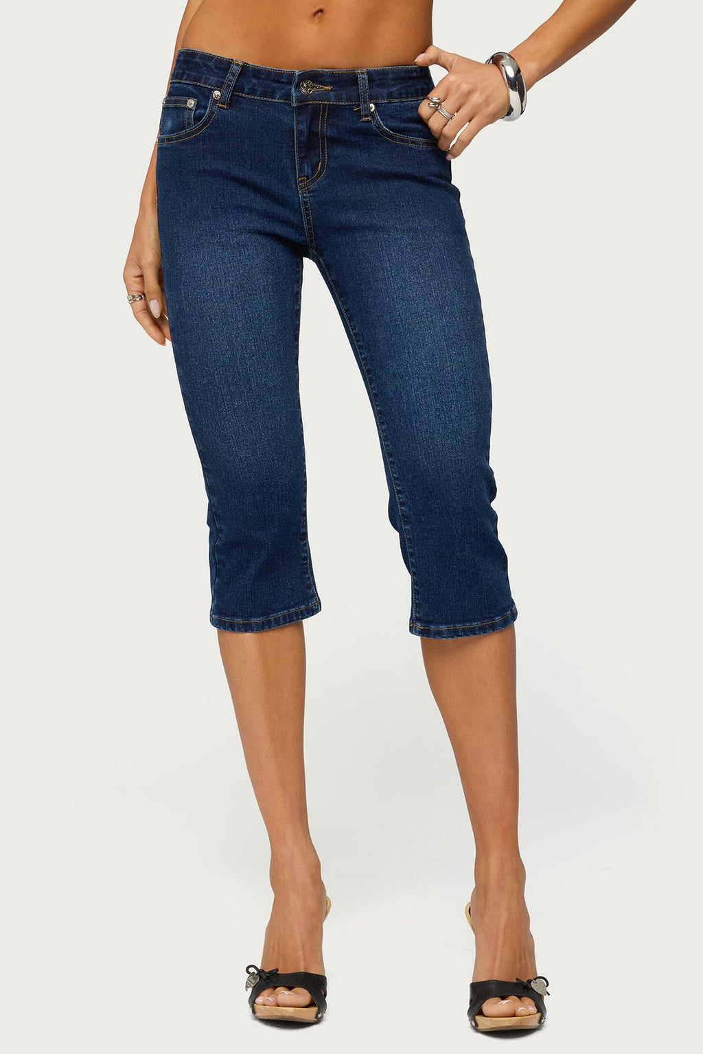 Fifer Low Rise Capri Jeans